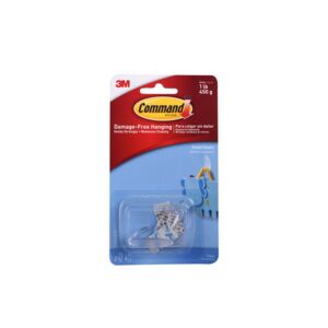 Command 2-Piece Hook Clear Small Command 2-Piece Hook Clear Small